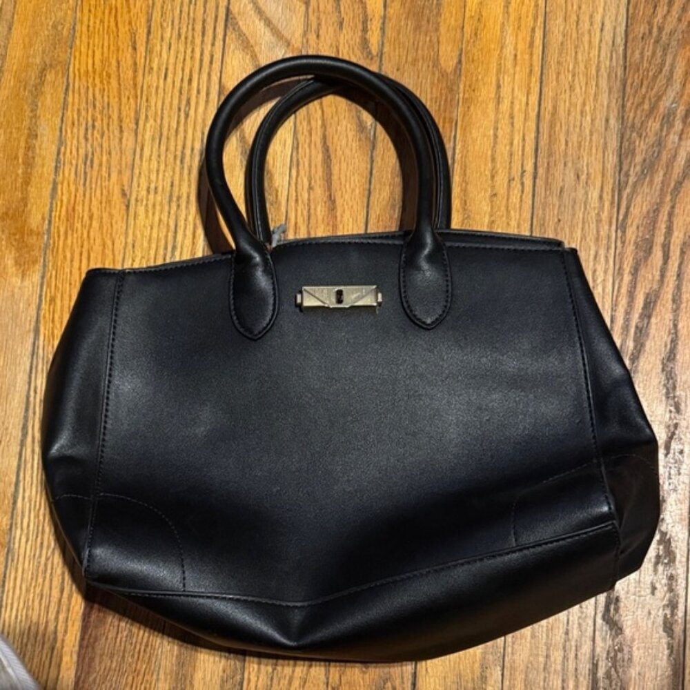 SHEIN Classic Black Tote Bag
